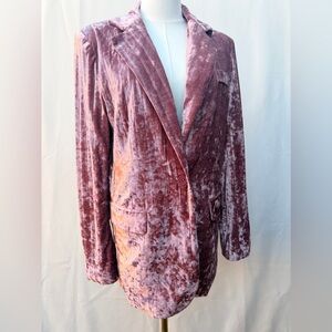 Endless Rose Velvet Blazer in Mauve